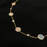 Pastel Colored Enamel Evil Eye Necklace
