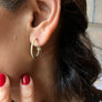 Inner Star Hoop Earrings