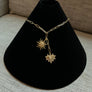 Double Charm Heart and Sun Necklace