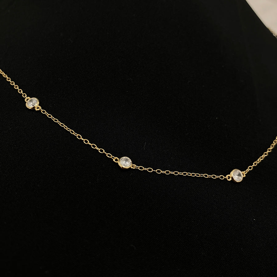 Diamond Stone Necklace