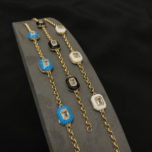Uncut Enamel Bracelet