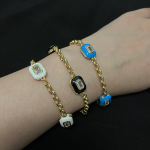 Uncut Enamel Bracelet