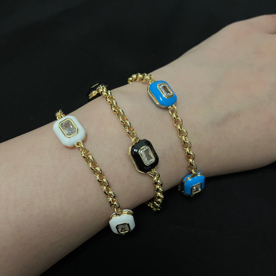 Uncut Enamel Bracelet