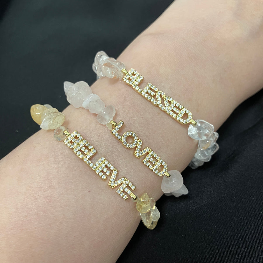 Crystal Affirmation Bracelets