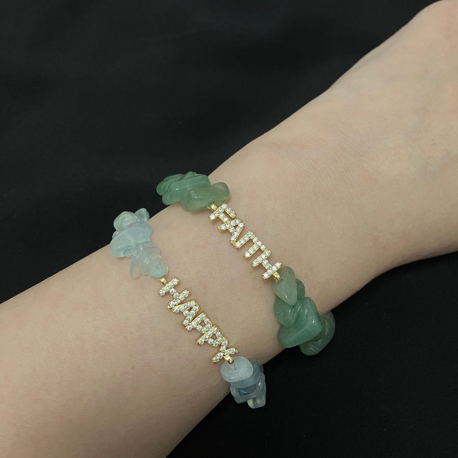 Crystal Affirmation Bracelets