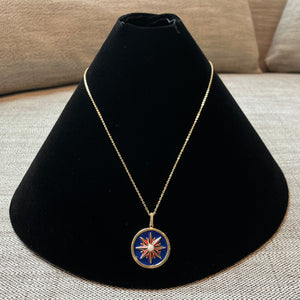 Sun Burst Enamel Necklace
