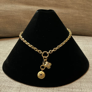 Antique Double Charm Necklace