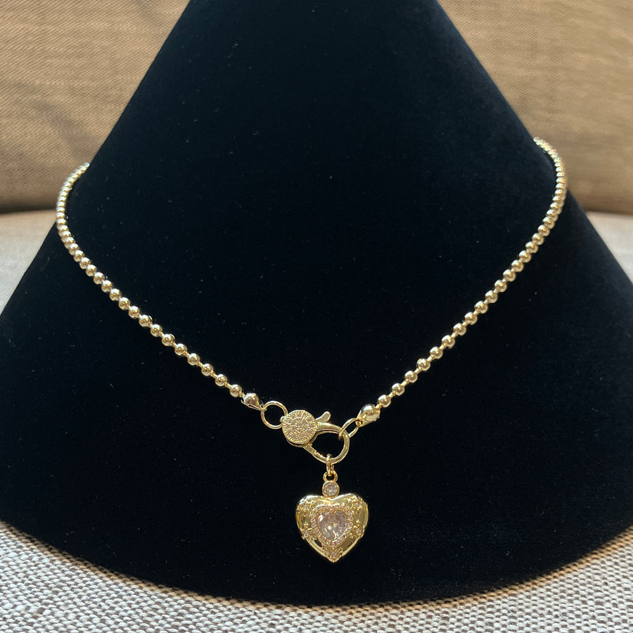Beaded Heart Necklace