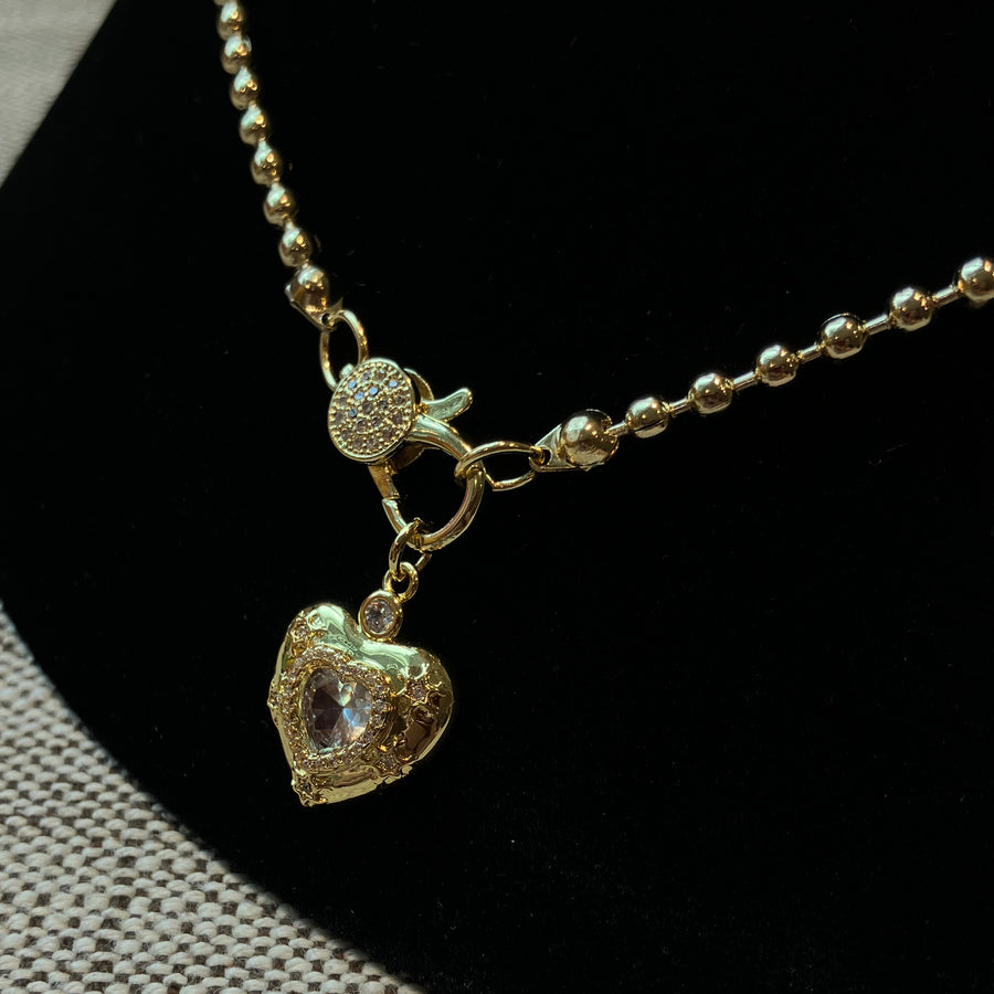 Beaded Heart Necklace