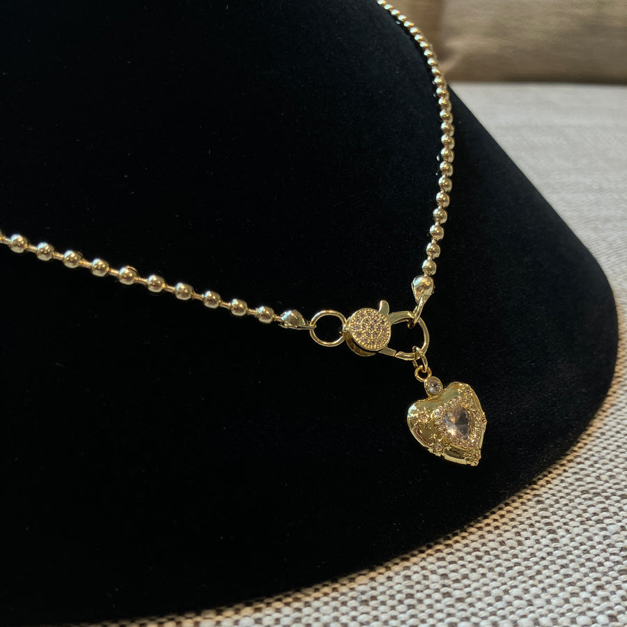 Beaded Heart Necklace