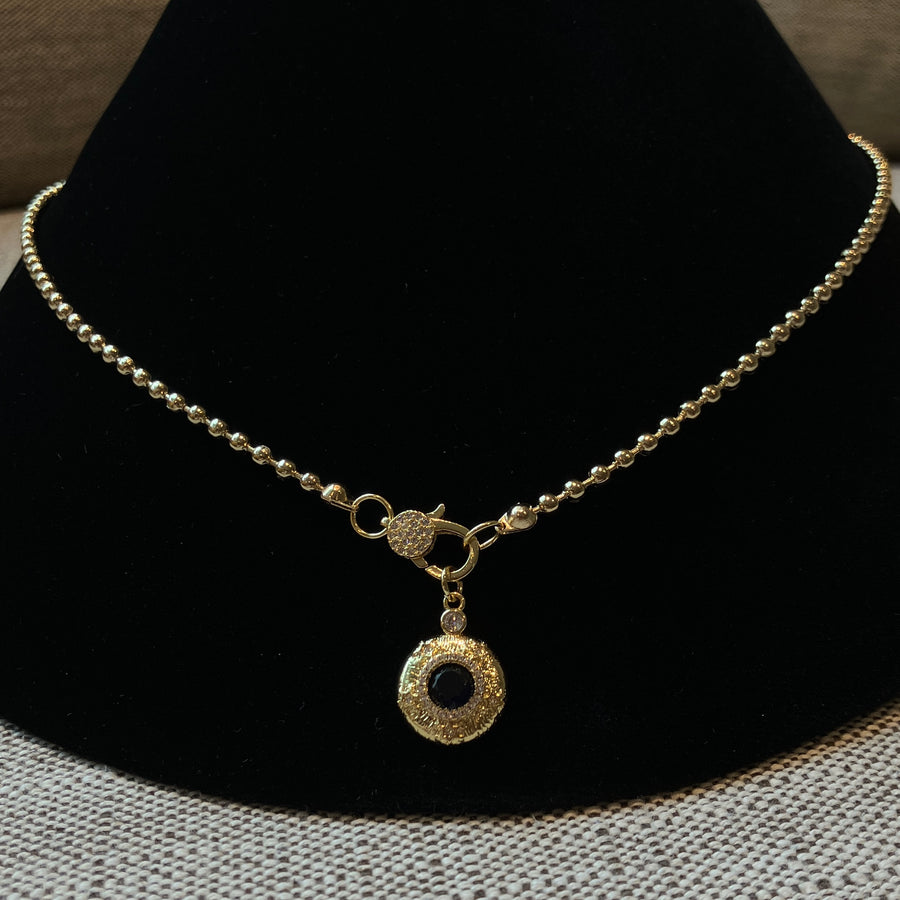 Beaded Round Necklace
