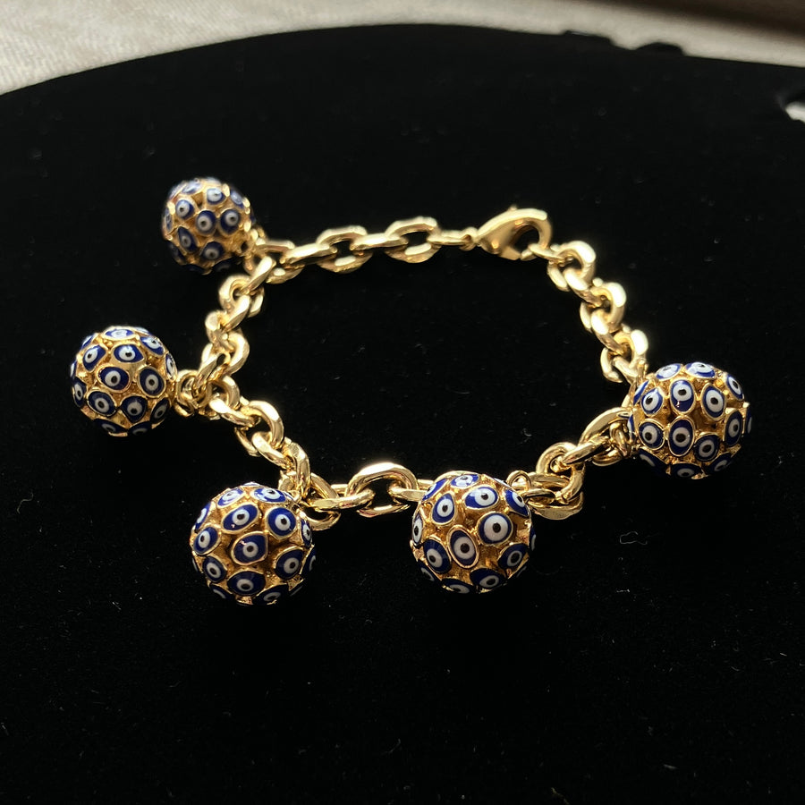 Charm Beaded Eye Bracelet
