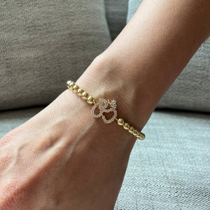 Gold Beaded Aum